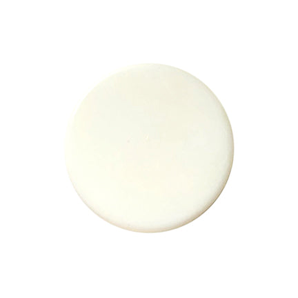 30mm white round flat focal silicone beads