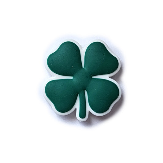 4 leaf clover silicone focal beads
