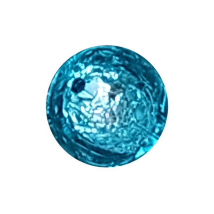 aqua foil 20mm bubblegum beads