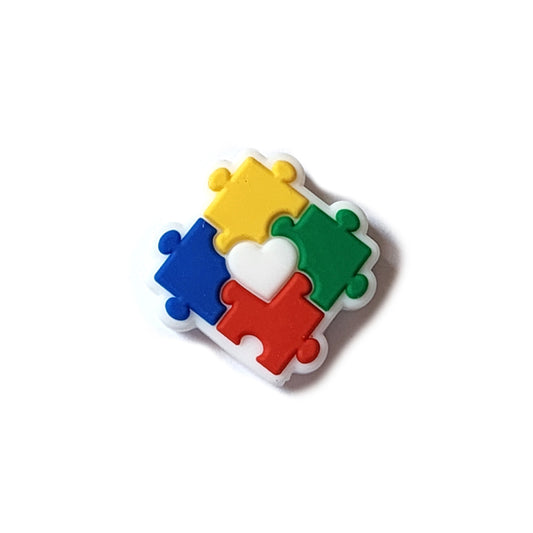autism awareness silicone focal beads