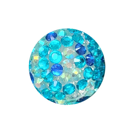 bejewled rhinestone 20mm bubblegum beads