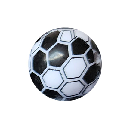 black honeycomb beehive 20mm printed bubblegum beads