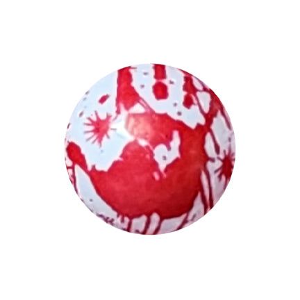 bloody handprints halloween 20mm printed bubblegum beads
