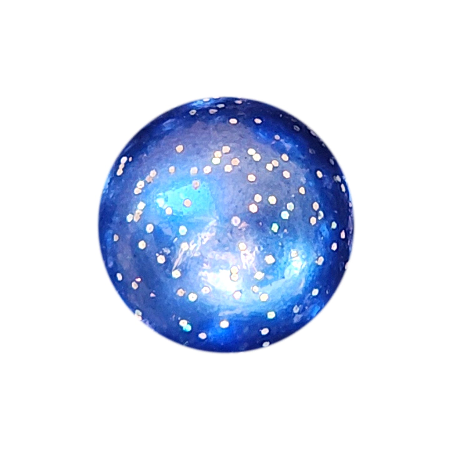 blue pearl glitter 20mm bubblegum beads