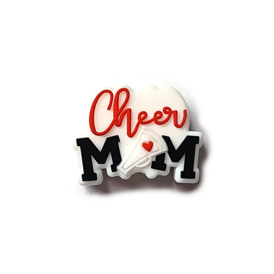 cheer mom silicone focal beads