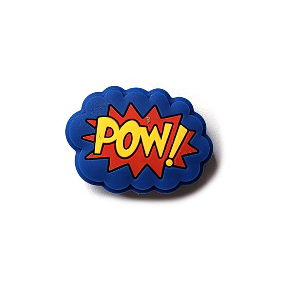 comic book pow silicone focal beads