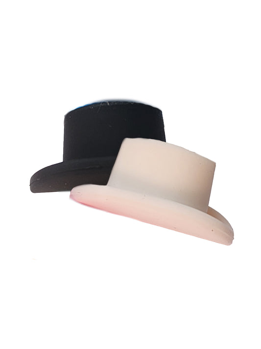 cowboy hat silicone focal beads