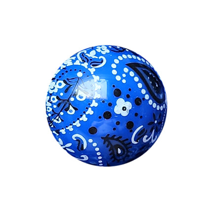 dark blue bandana 20mm printed bubblegum beads