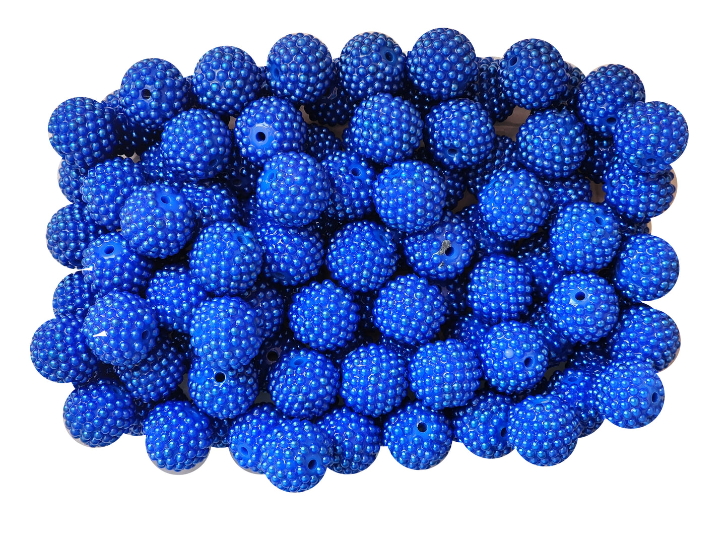dark blue berry 20mm bubblegum beads