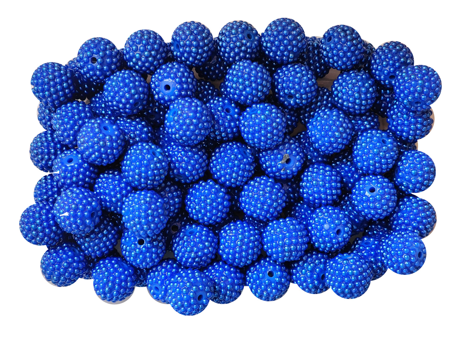 dark blue berry 20mm bubblegum beads