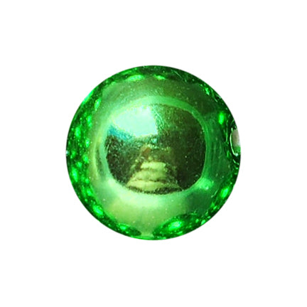 dark green metallic 20mm bubblegum beads