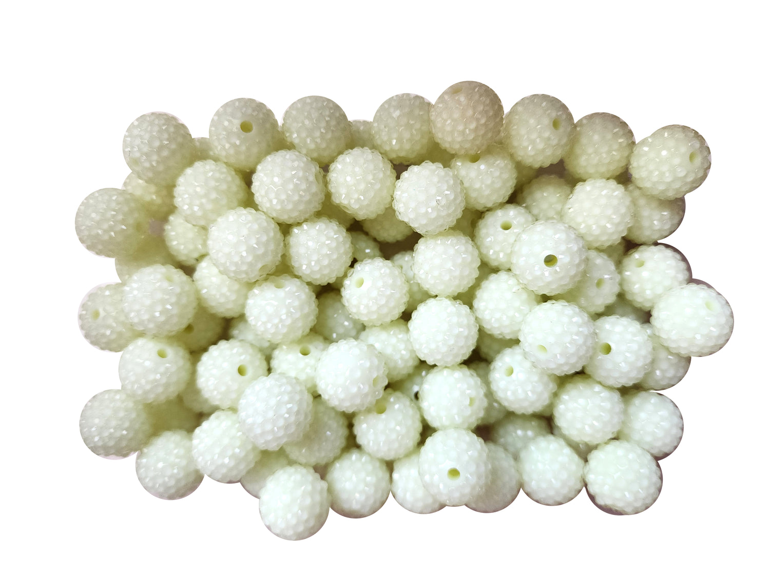 glow in the dark rhinestone 20mm bubblegum beads