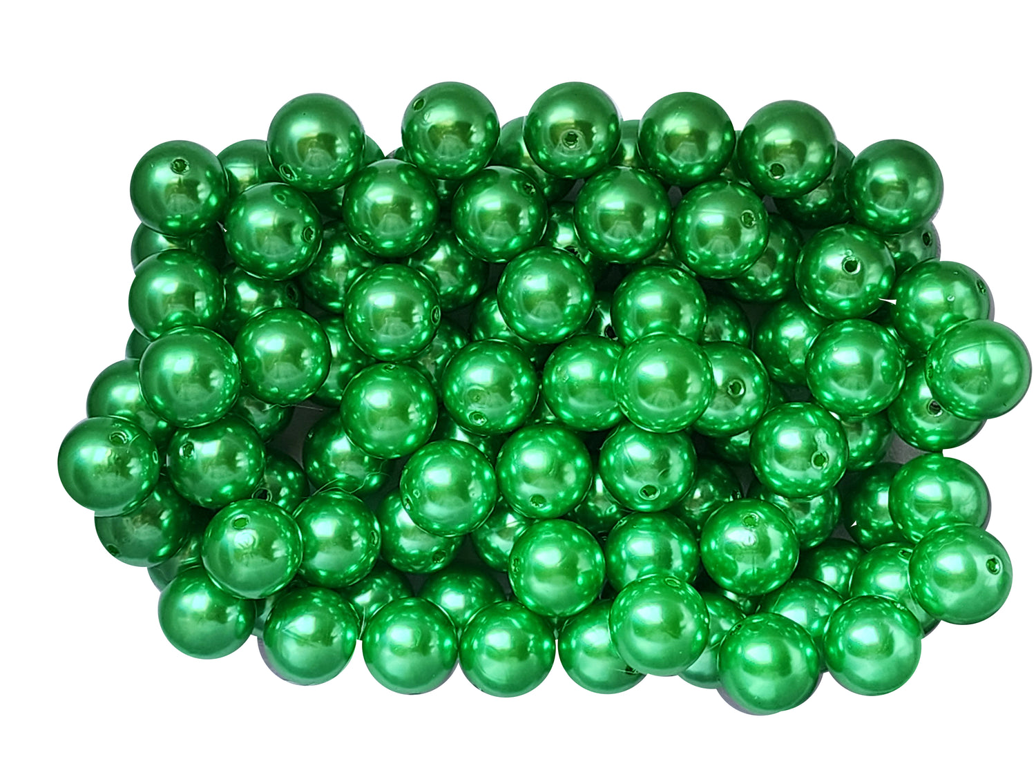 dark green pearl 20mm bubblegum beads