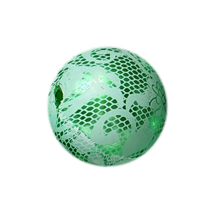 green pearl lace 20mm bubblegum beads