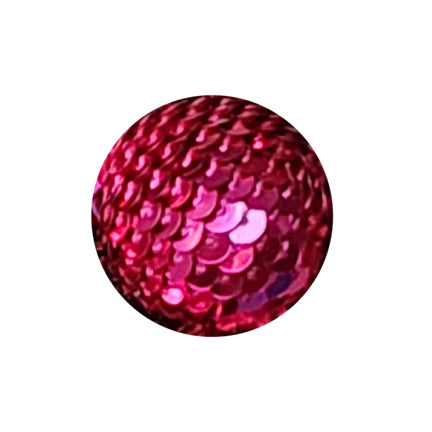 hot pink sequin mermaid tail 22mm bubblegum beads