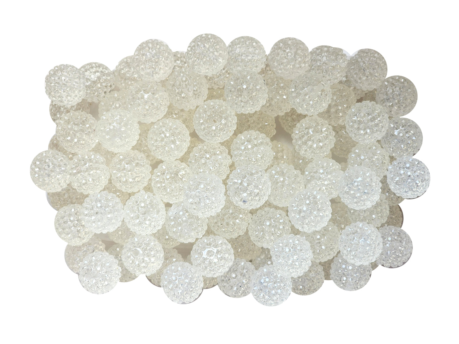 ice balls rhinestone 20mm wholesale bubblegum beads