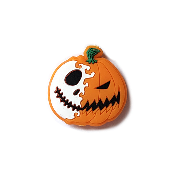 pumpkin jack silicone focal beads