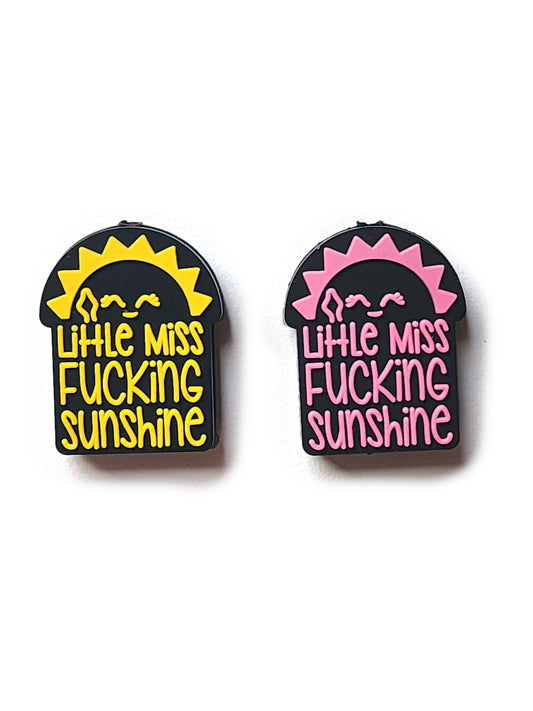 lil miss fucking sunshine silicone focal beads