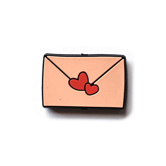 love letter silicone focal beads