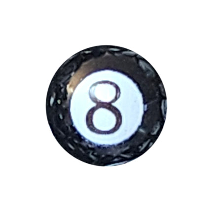magic 8 ball 20mm printed bubblegum beads