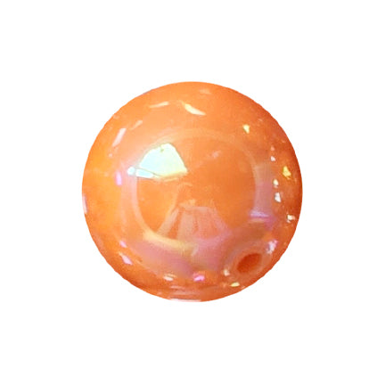 orange AB 20mm bubblegum beads