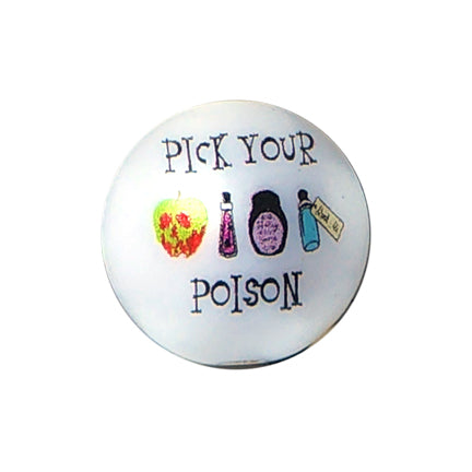 pick your poison 20mm printed bubblegum beads