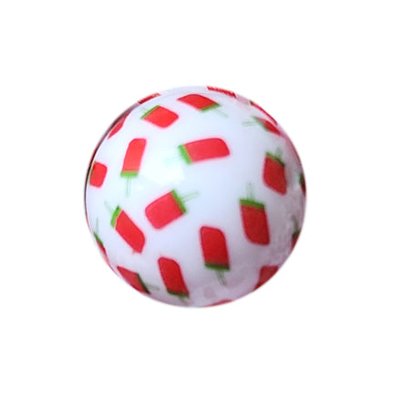 cherry popsicles 20mm printed wholesale bubblegum beads