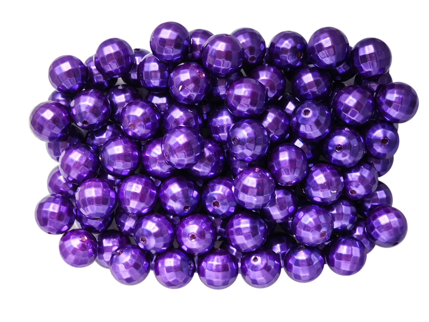 purple pearl disco 20mm wholesale bubblegum beads