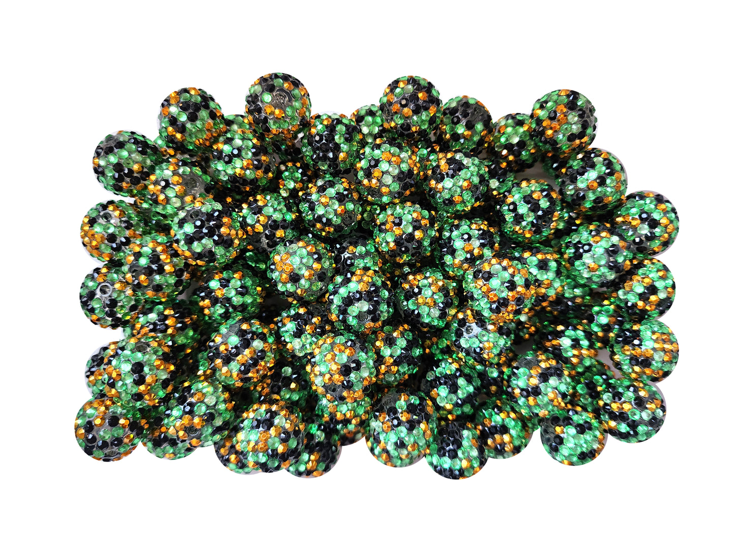 camo rhinestone 20mm wholesale bubblegum beads