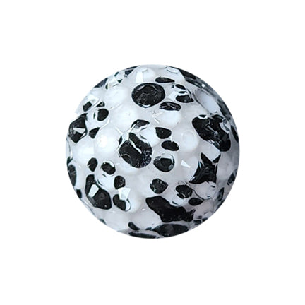 rhinestone paw prints 20mm printed bubblegum beads