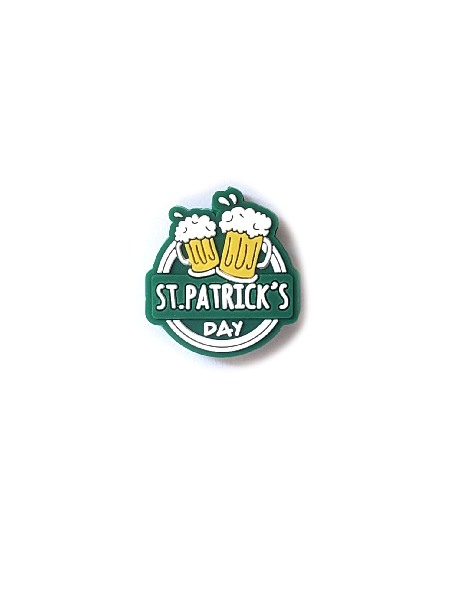 st. patrick's day silicone focal beads