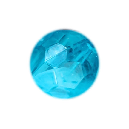 aqua faceted smoke 20mm bubblegum beads