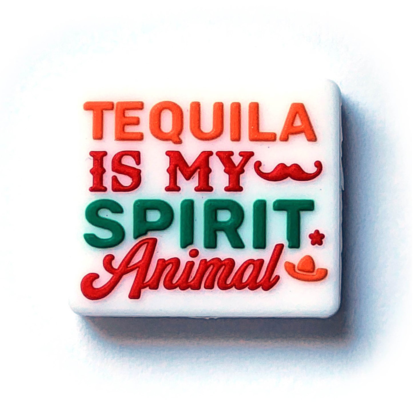 tequila is my spirit animal silicone focal beads