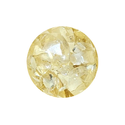 yellow stained glass 20mm bubblegum beads