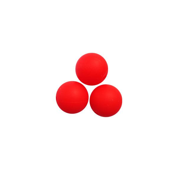 15mm red round silicone beads