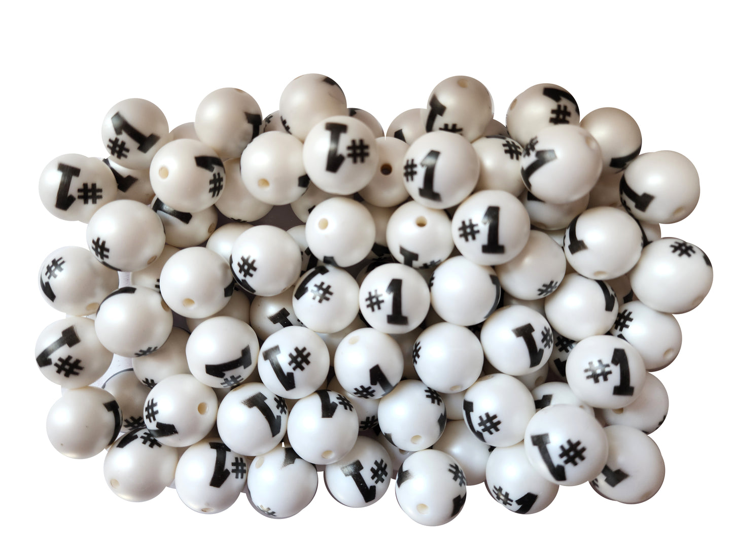 #1 20mm printed wholesale bubblegum beads