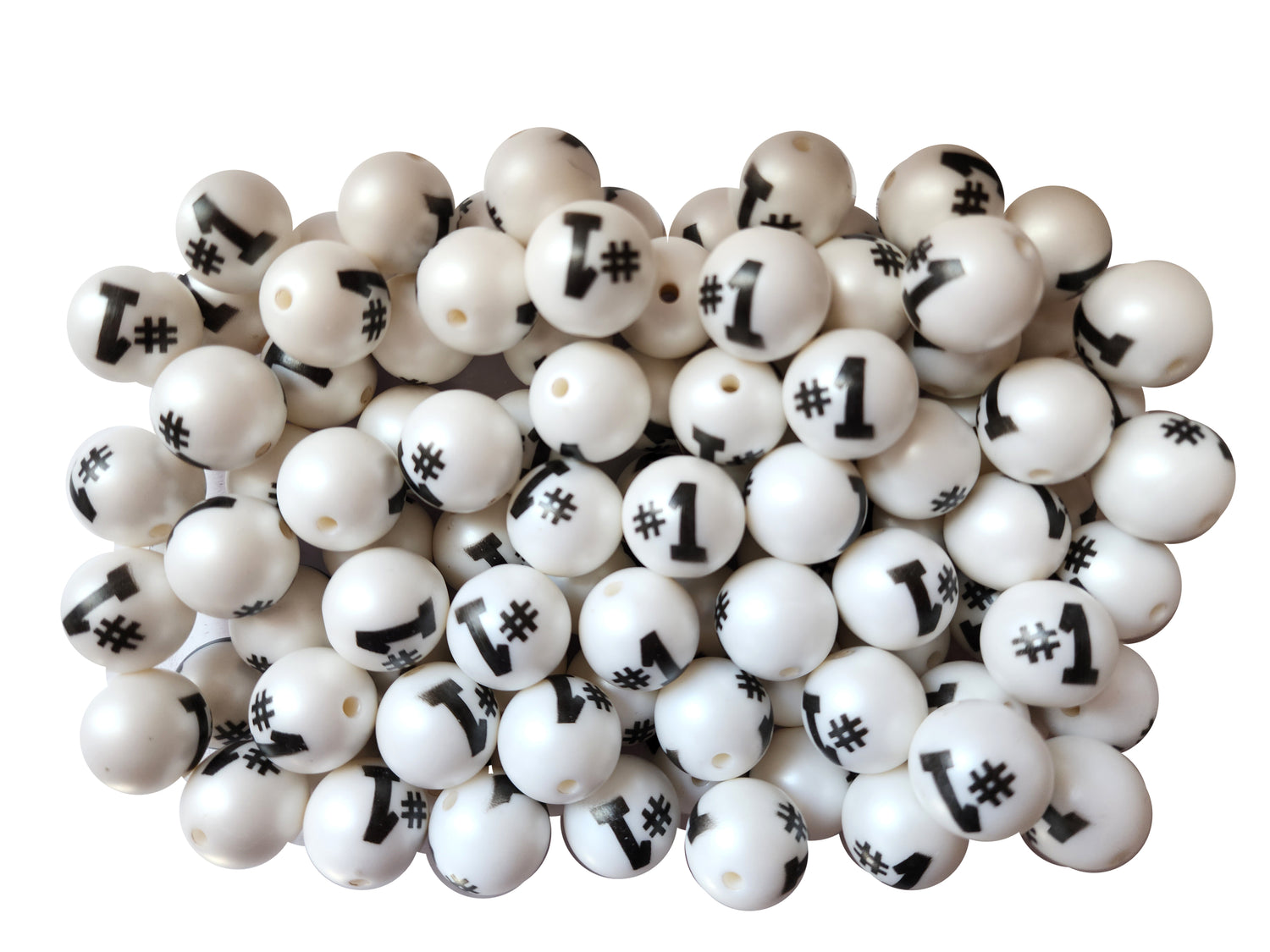 #1 20mm printed wholesale bubblegum beads