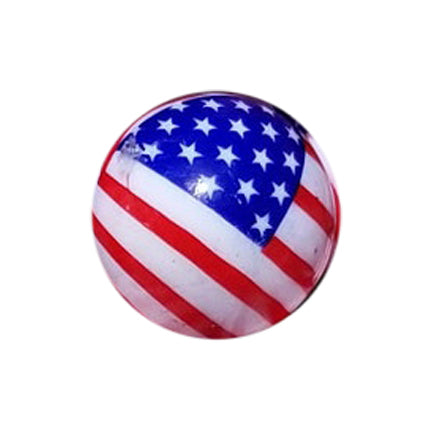 american flag USA 20mm printed bubblegum beads