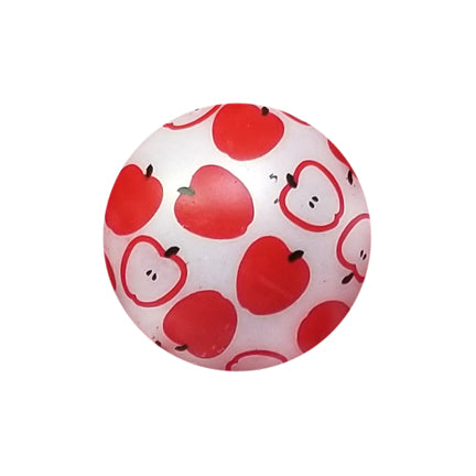 apple slices 20mm printed bubblegum beads