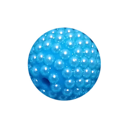 aqua berry 20mm bubblegum beads