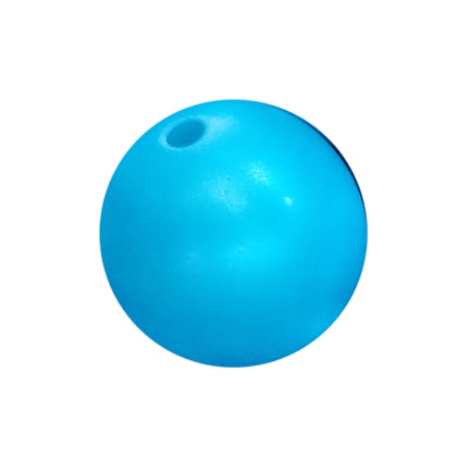 aqua matte pearl 20mm bubblegum beads