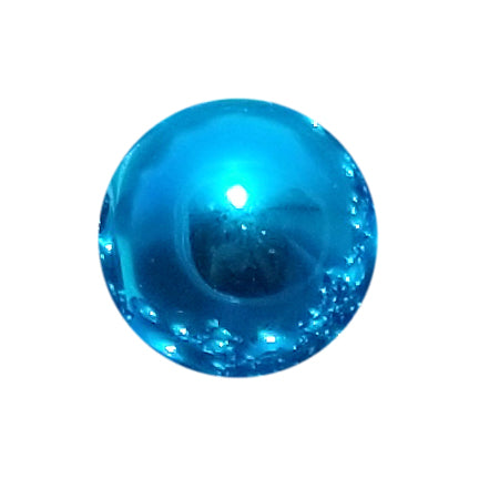 aqua metallic 20mm bubblegum beads