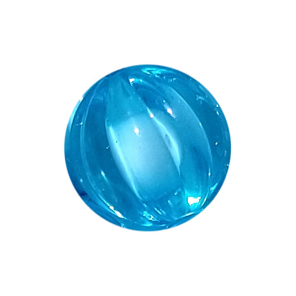 aqua pumpkin 20mm bubblegum beads