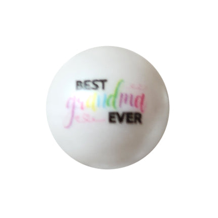 best grandma ever 20mm printed bubblegum beads