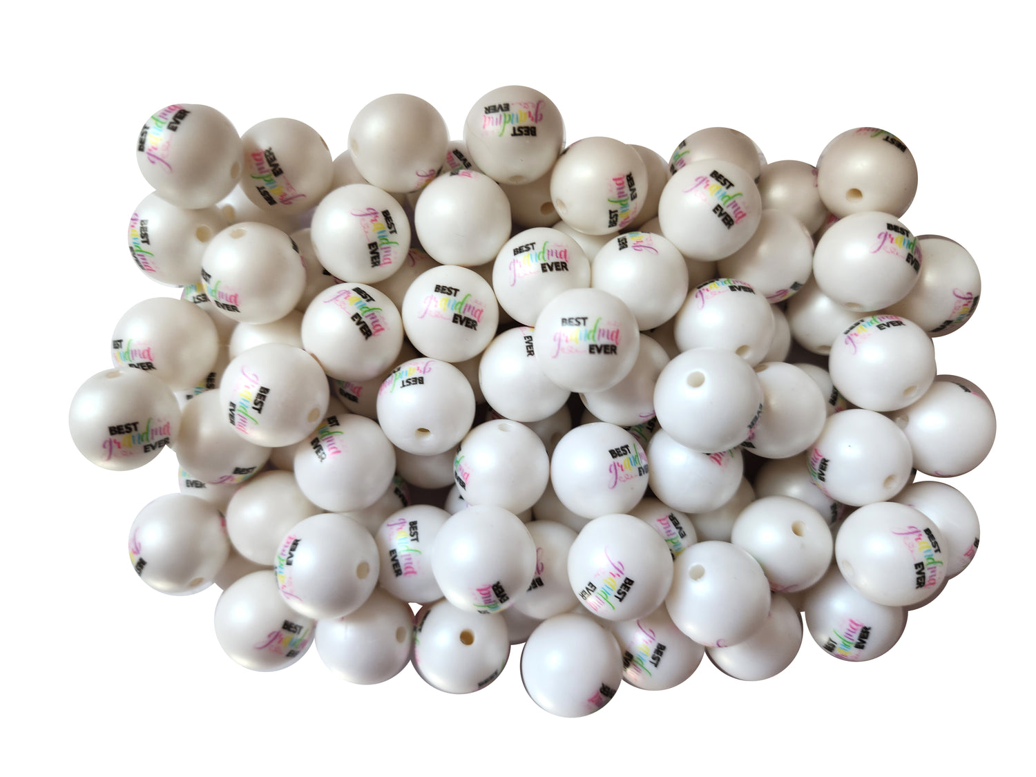 best grandma ever 20mm printed bubblegum beads