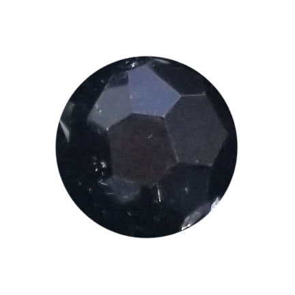 black opaque faceted 20mm bubblegum beads