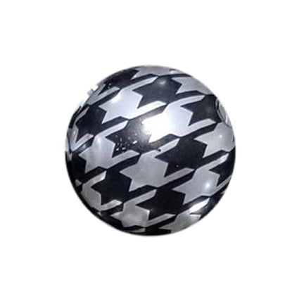 houndstooth 20mm printed bubblegum beads
