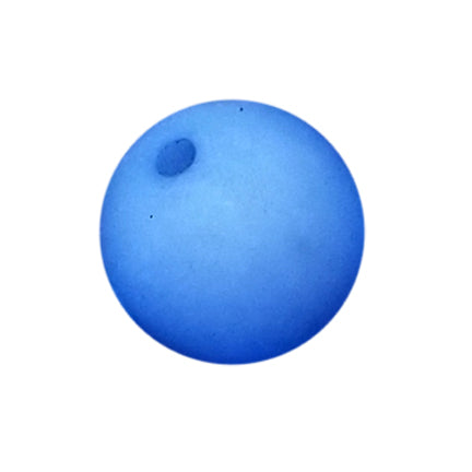 blue matte 20mm bubblegum beads