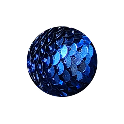 blue sequin mermaid tail 22mm bubblegum beads
