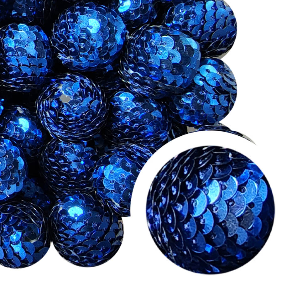 blue sequin mermaid tail 22mm wholesale bubblegum beads